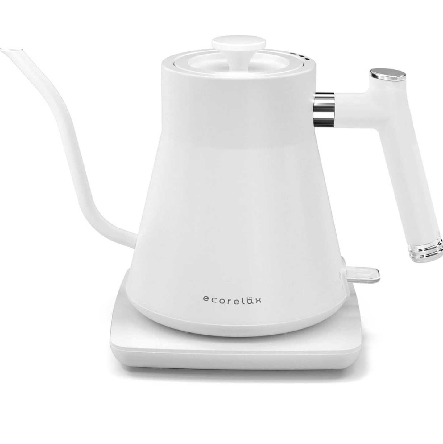 ECORELAX Gooseneck Electric Kettle, Matte White