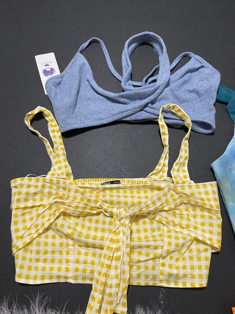 Lot of 6 tops ( bra, top.  Corset) Ladies size S. Youth L - photo 4