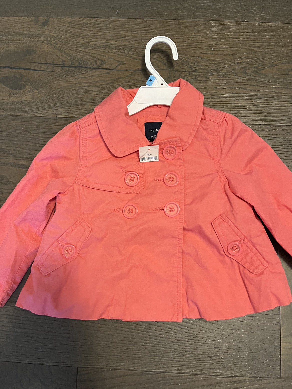 Baby gap pink girls spring jacket 18-24M NWT retail $115 image indicator(3)