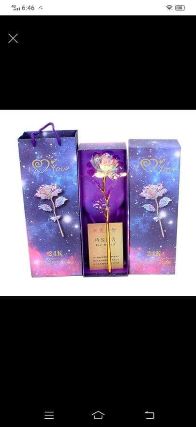 24k gold artificial flower - photo 2