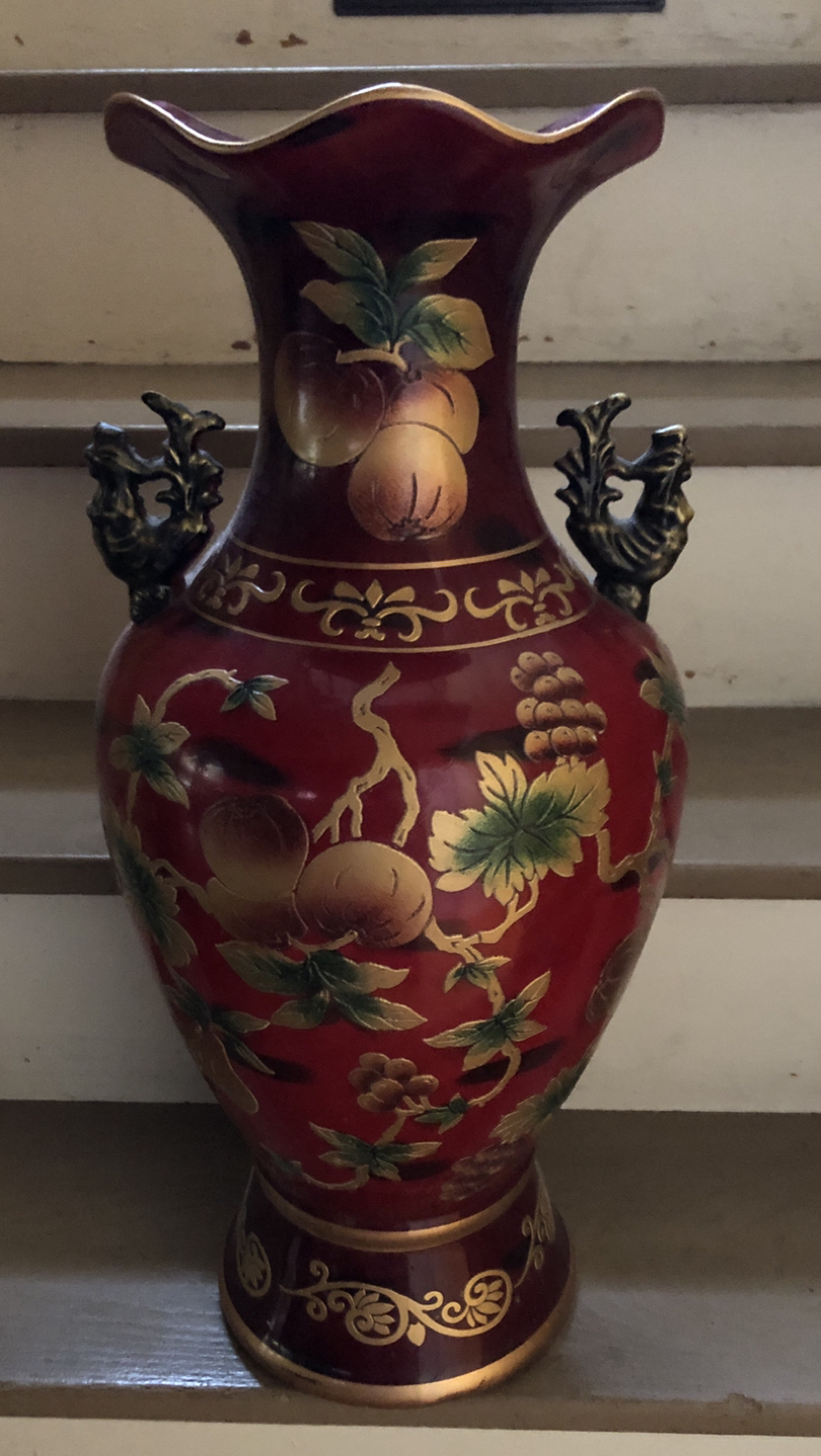 Ceramic vase.