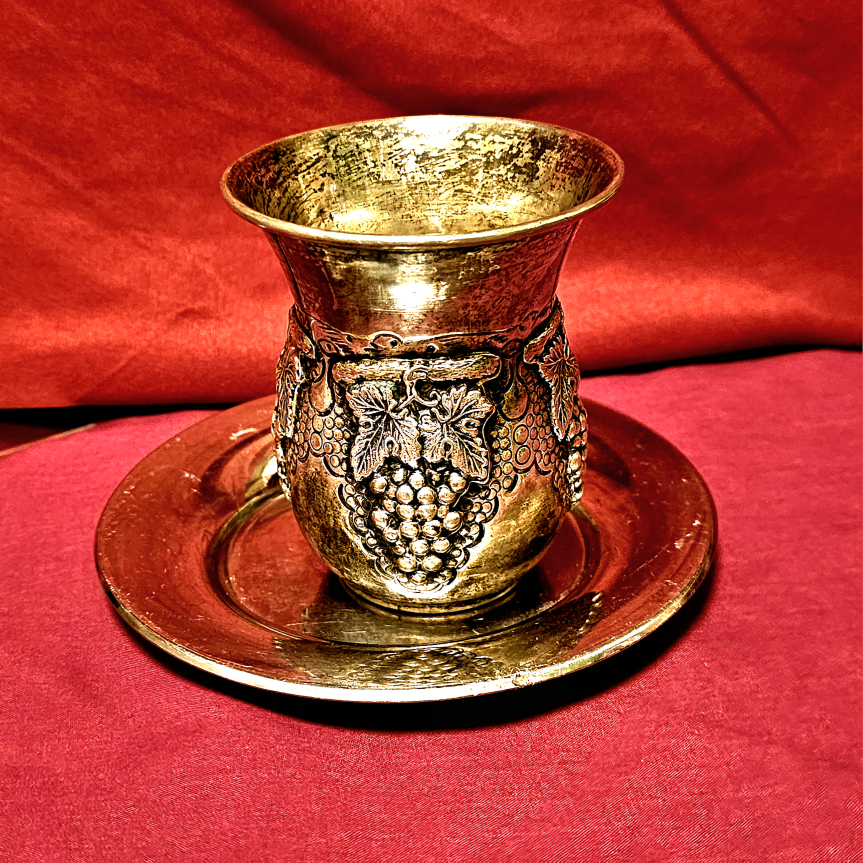 Silver Challah knife & kiddush cup - photo 3