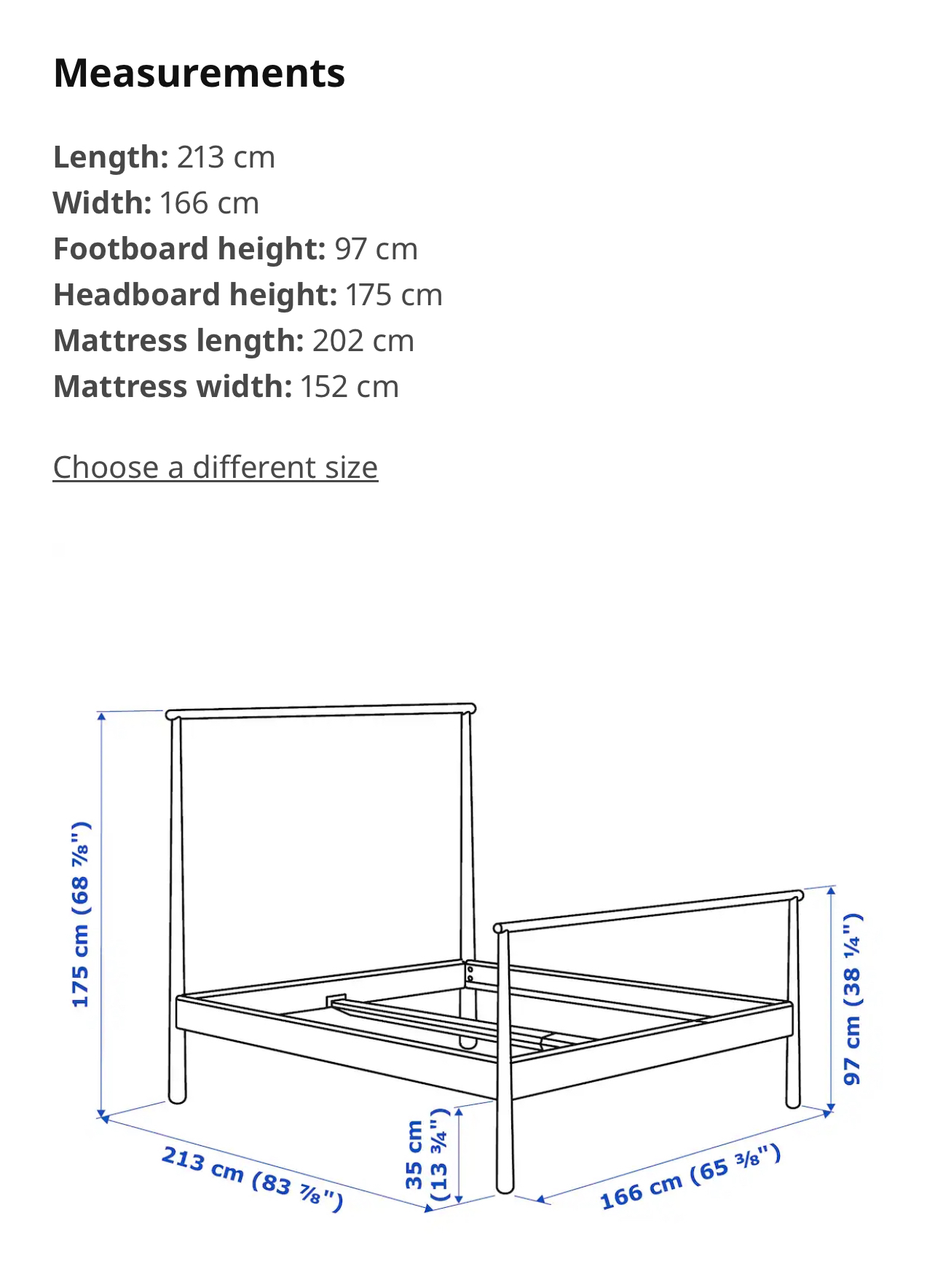 Queen bed frame - solid wood - photo 5