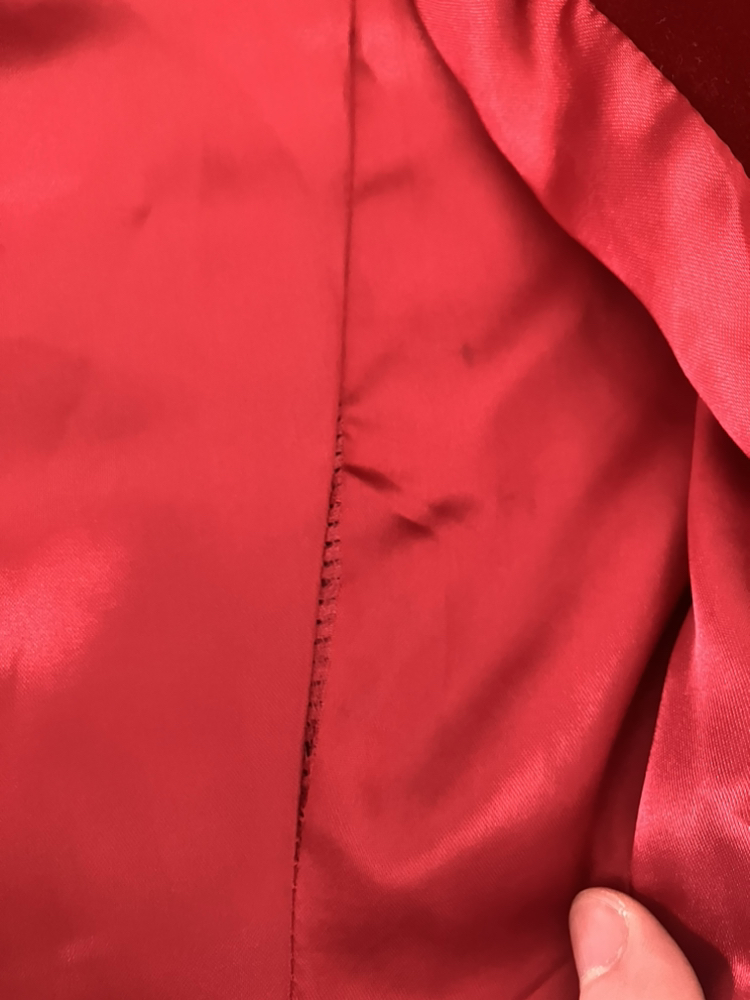 Vintage Red Velvet Coat - photo 2