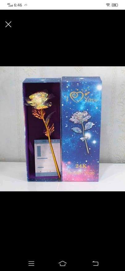 24k gold artificial flower - photo 3