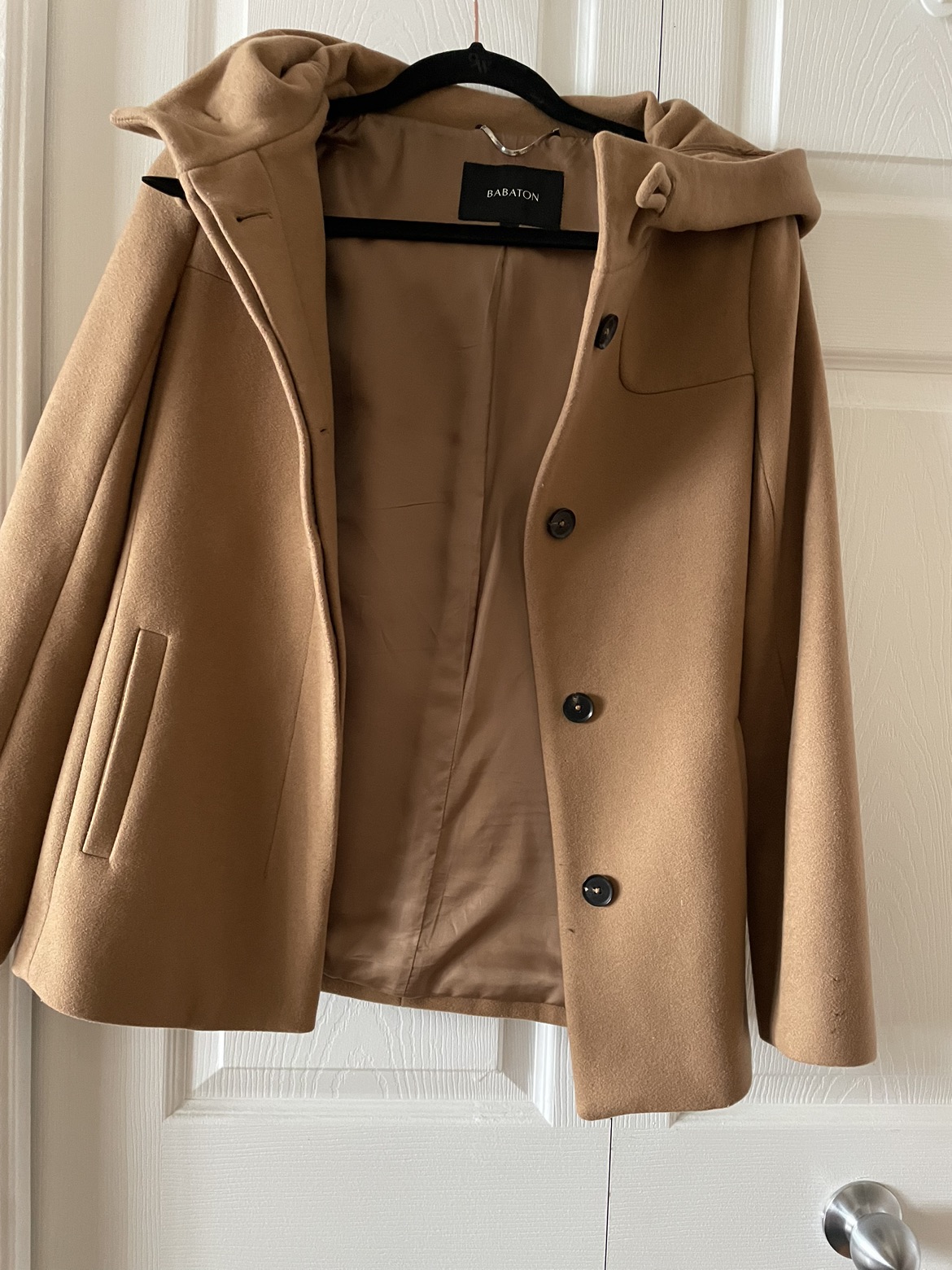 Babaton - wool coat with hood