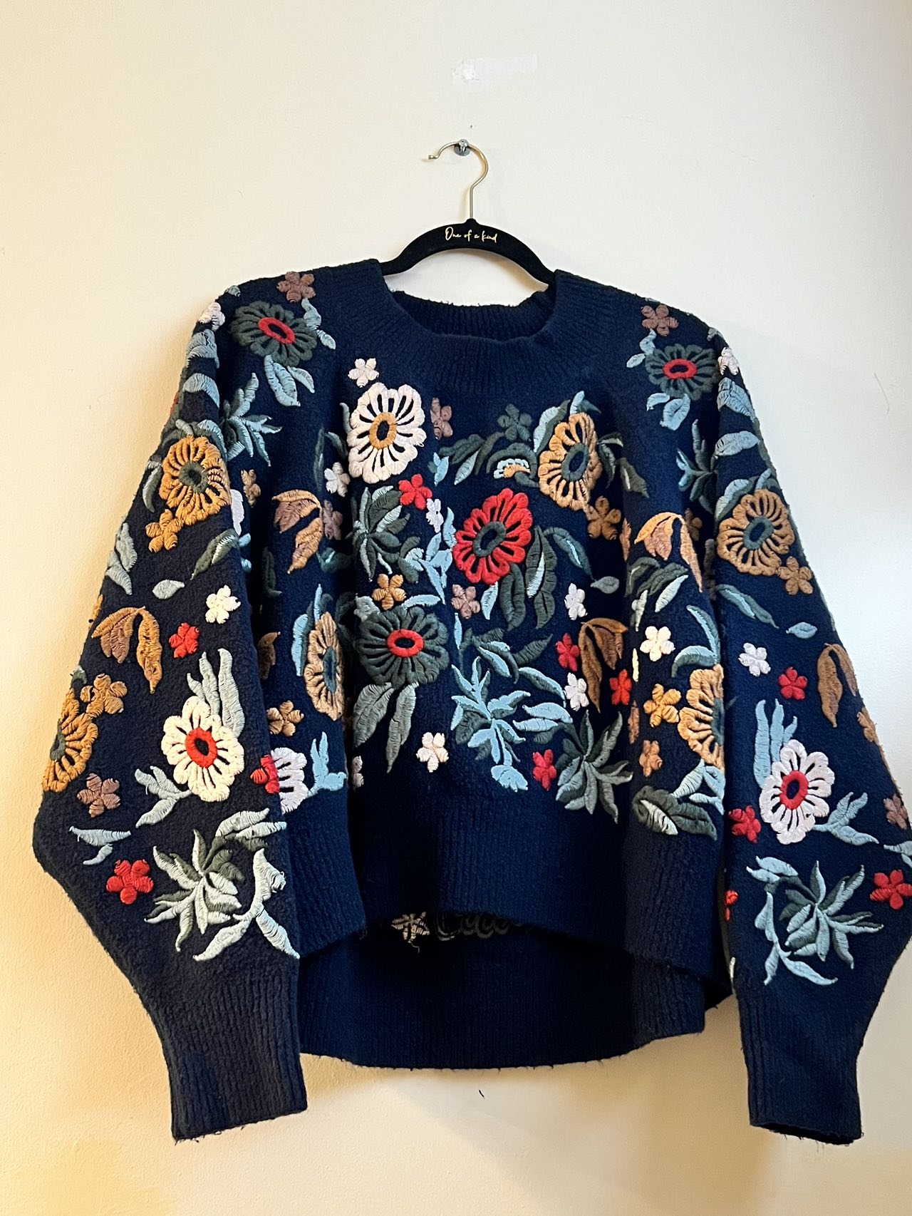 ZARA embroidered sweater
