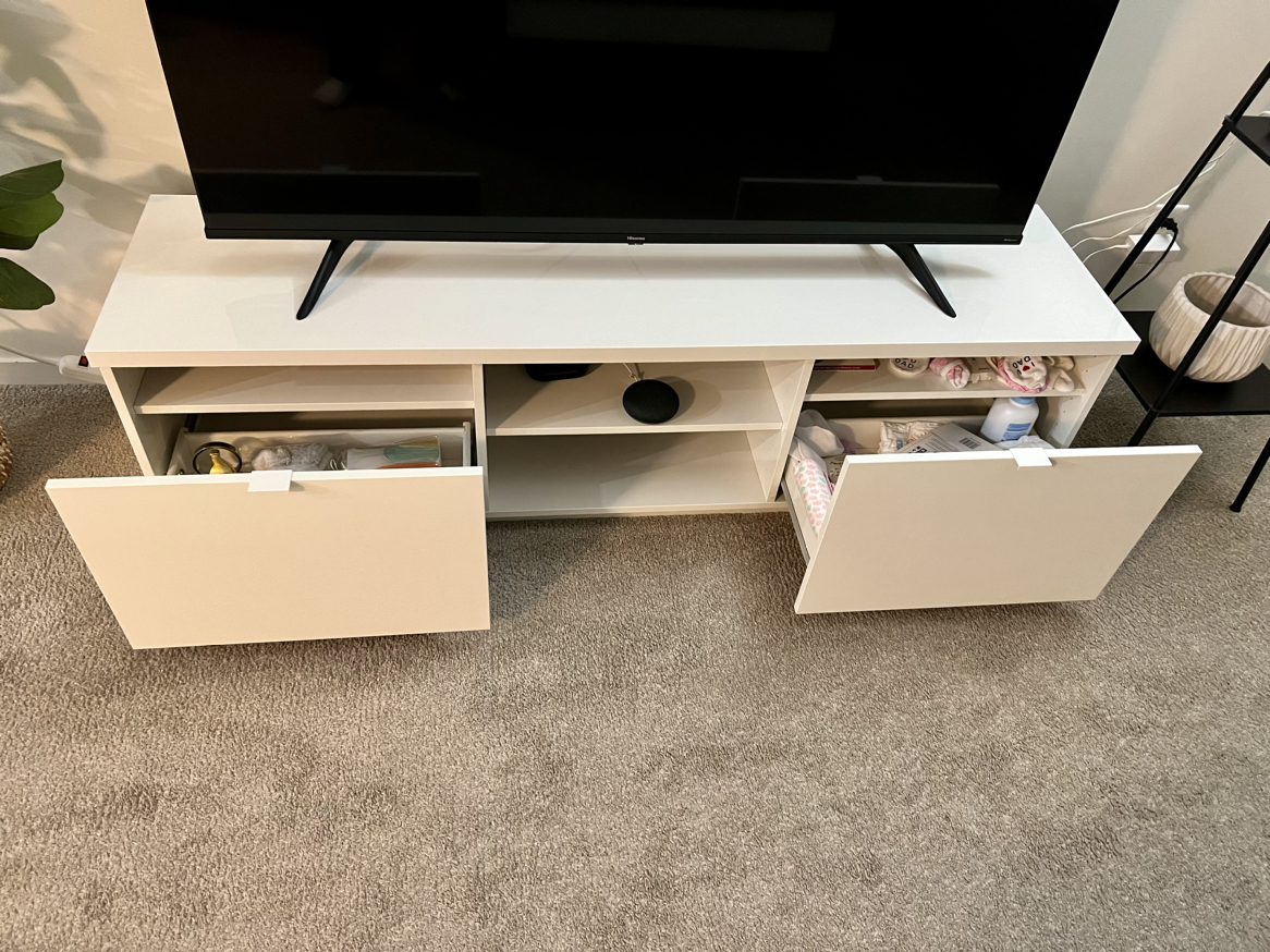 White Ikea TV Stand - photo 4