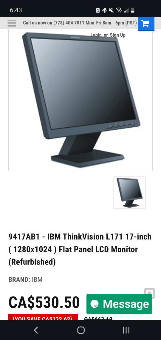 IBM Think Vision 17" monitor image indicator(4)