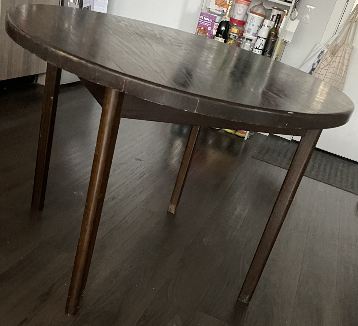 2” Solid Oakwood Dining Table - photo 2