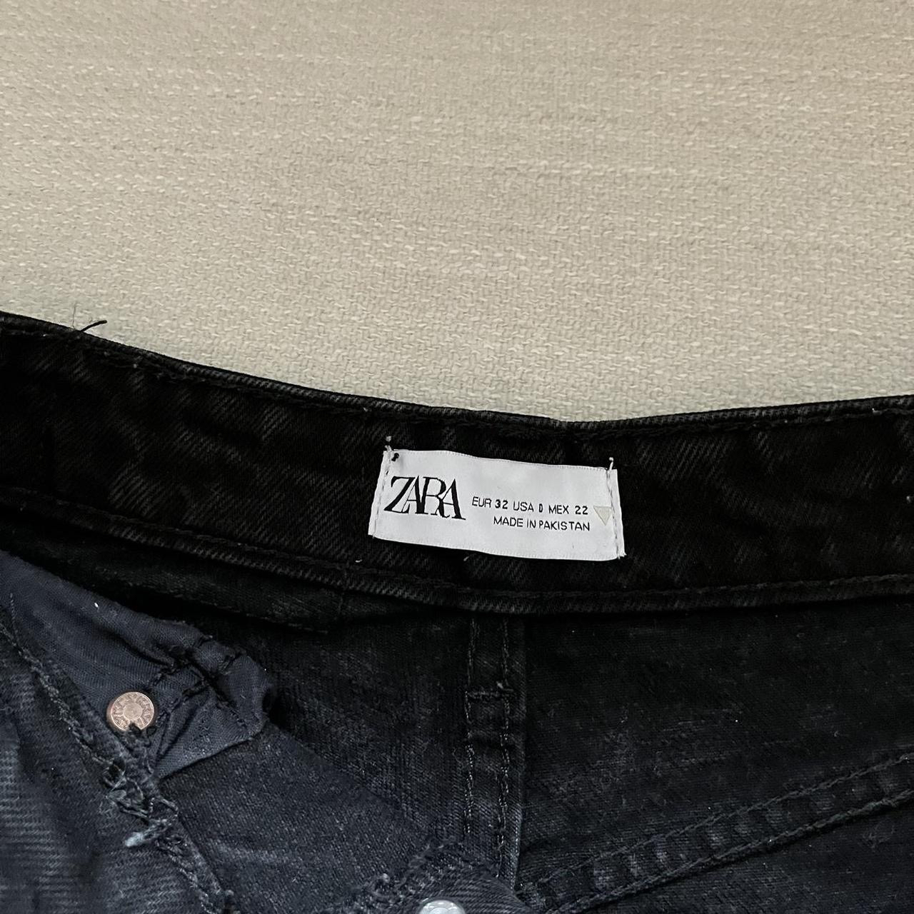 Zara Black Straight Leg Jeans - photo 4