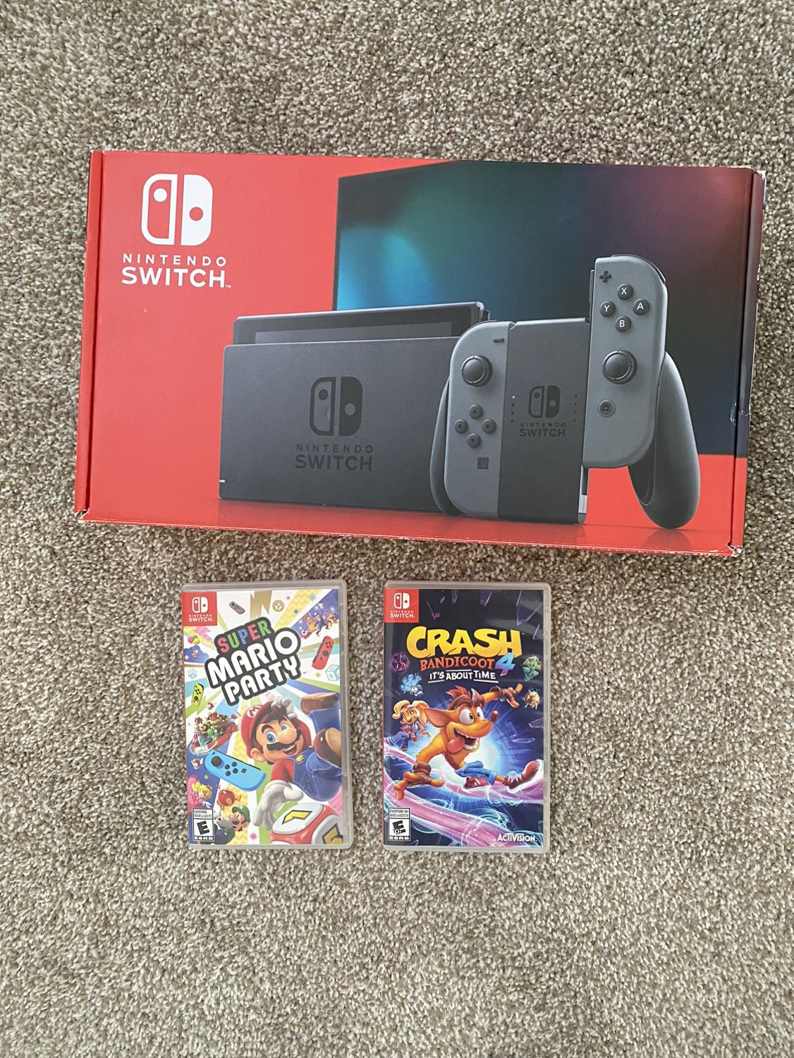 Nintendo Switch with 2 games