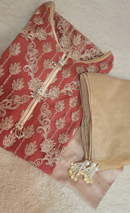 3 Pieces Fancy Suit for Eid/parties image indicator(9)