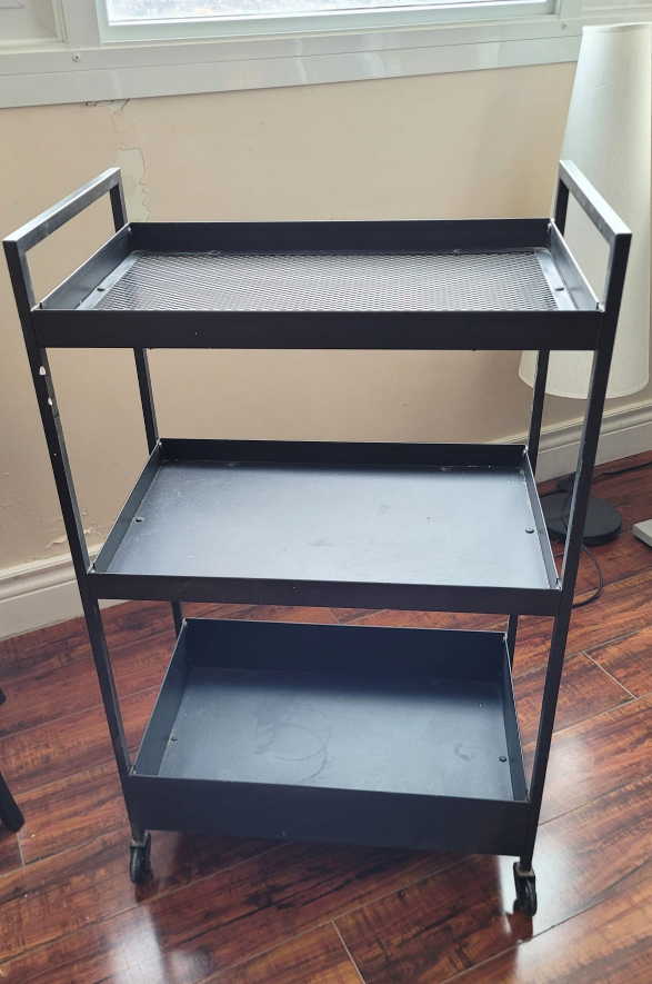 3-tier metal rolling utility cart thumbnail