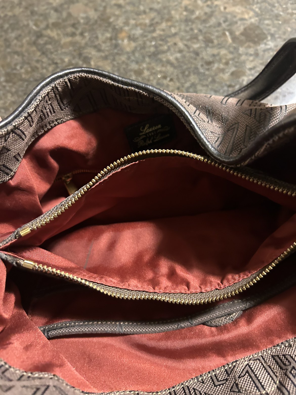 Ralph Lauren vintage handbag like new light wear image indicator(10)