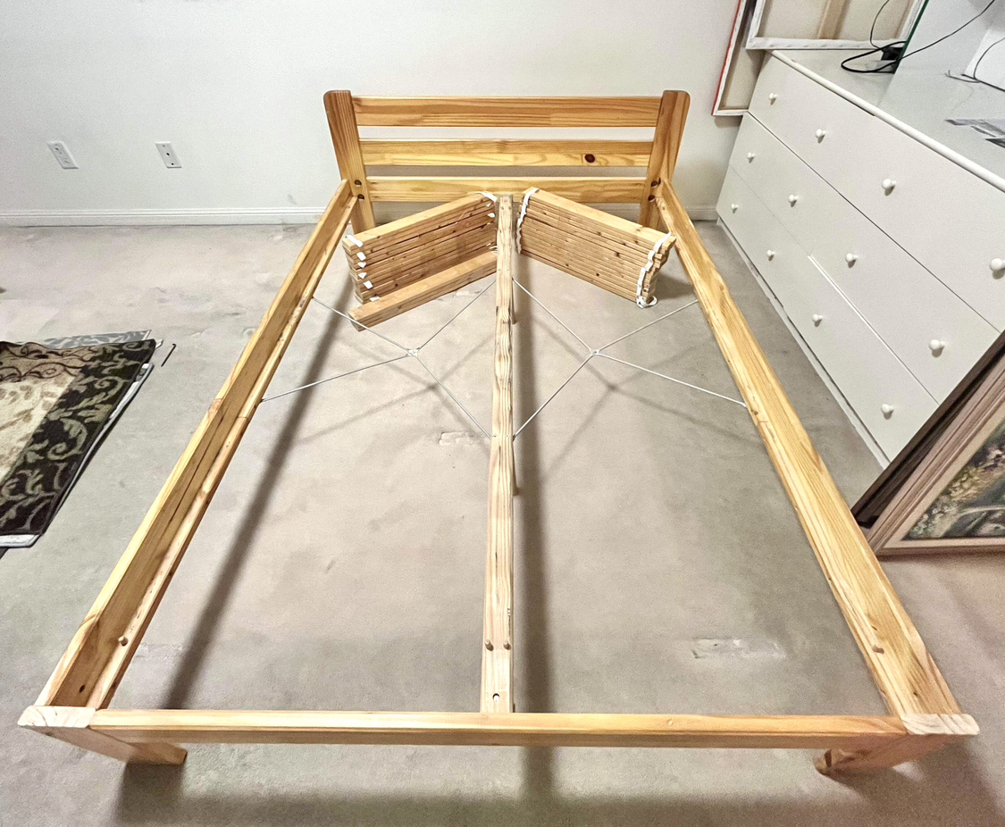 Wooden Double Size Bed Frame - photo 2