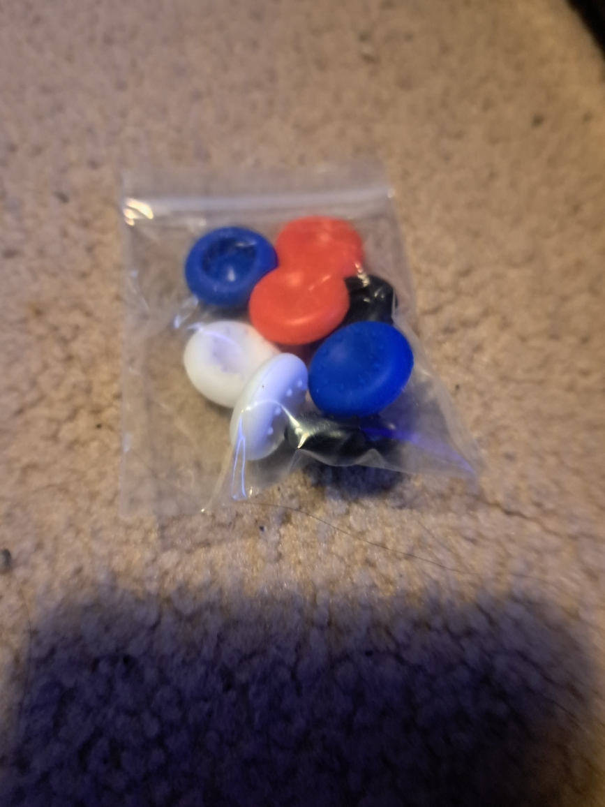 PS3 + 2 controllers + games + replacement thumbpads - photo 2