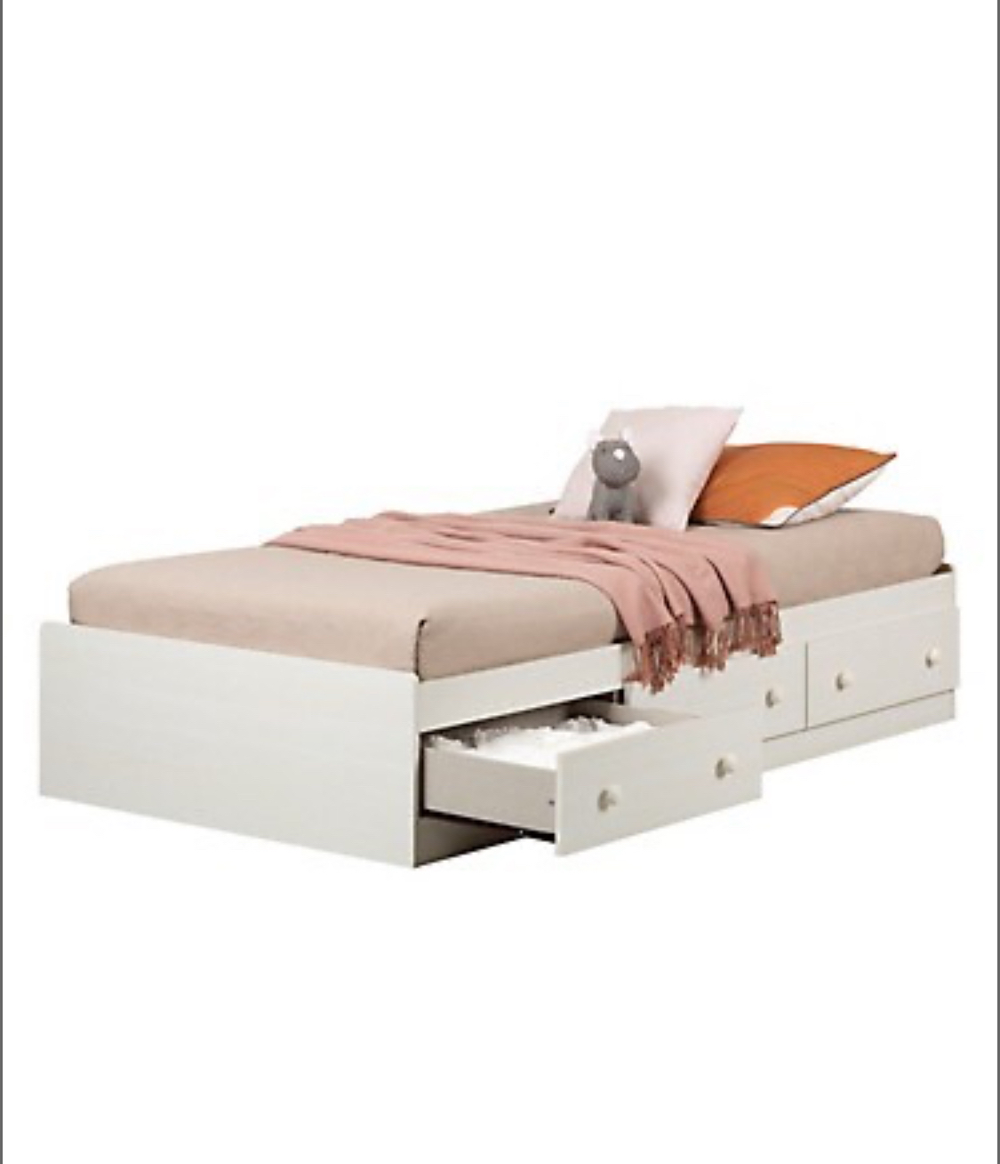Bed frame Twin with Drawers