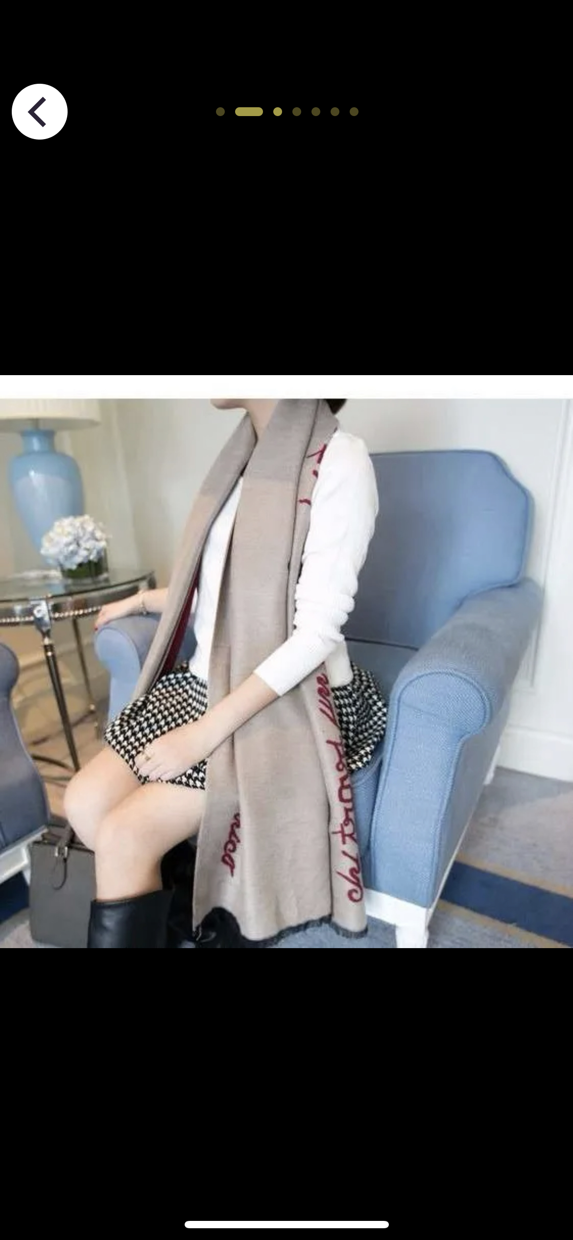 Cashmere Wool Scarf 🥕 image indicator(2)