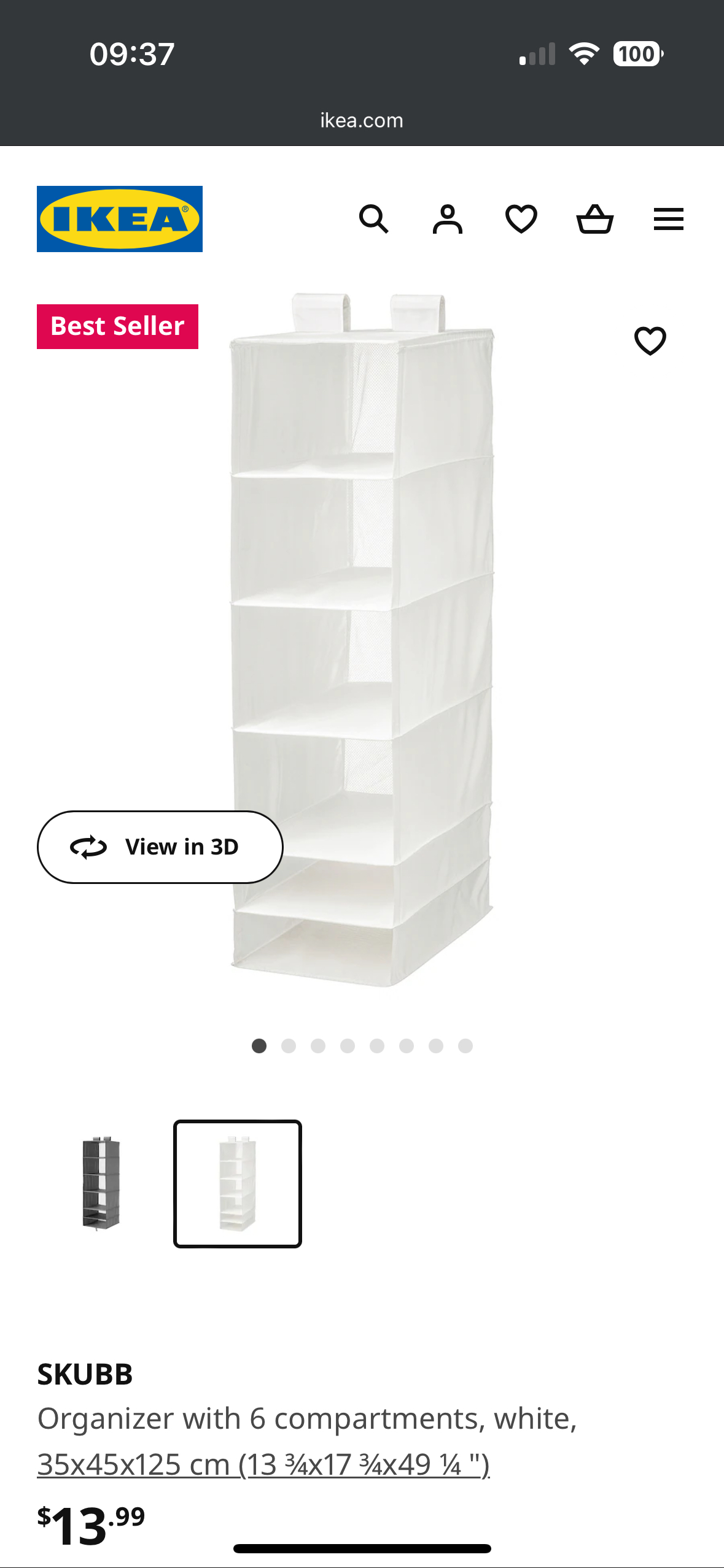 Ikea organizer thumbnail