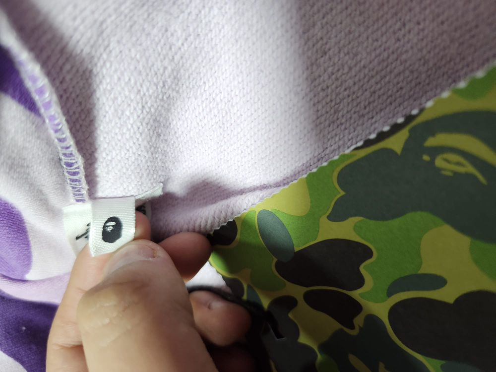 1:1 Bape Hoodie Light Purple - photo 5
