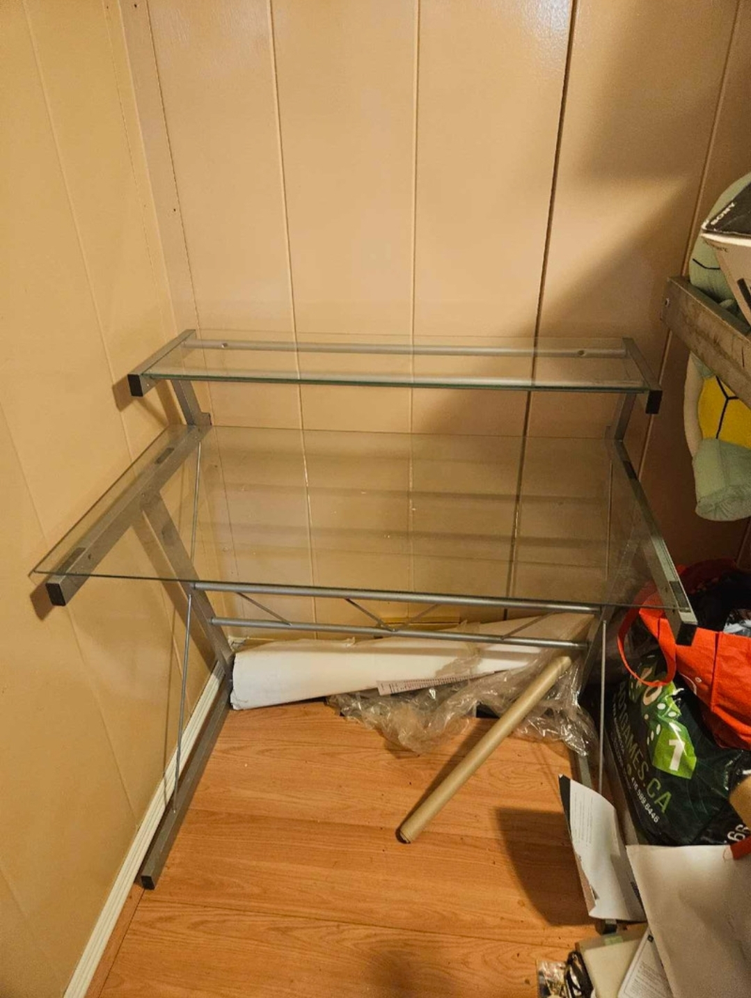 Glass desk table thumbnail