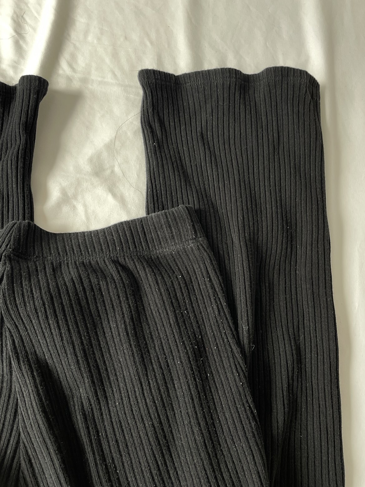 Reformation Black Ribbed Lounge Pants - photo 2