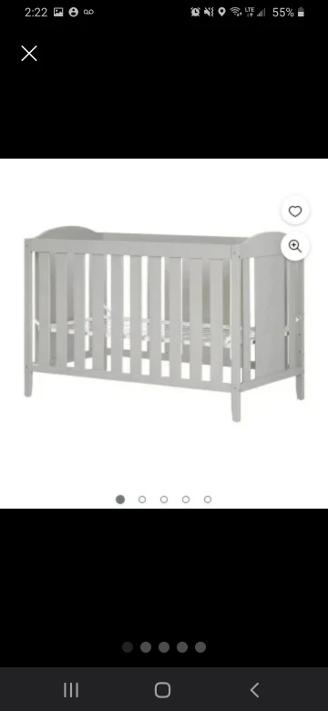 Moving Sale!  Grey crib. mattress not included - photo 2
