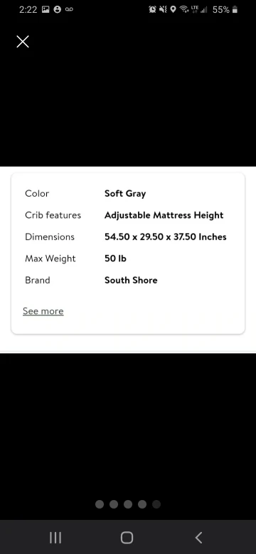 Moving Sale!  Grey crib. mattress not included image indicator(3)