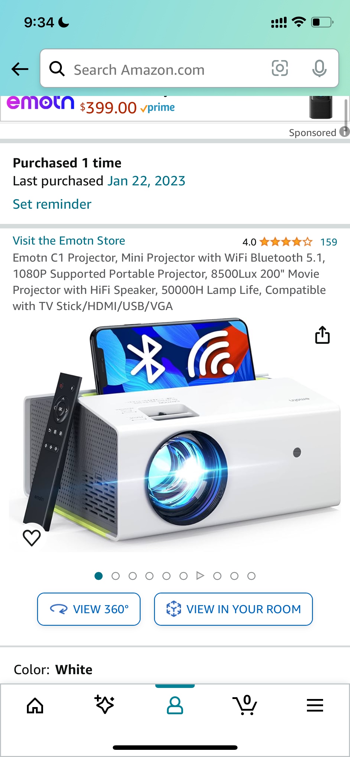 Emotn Projector and projector stand - photo 3