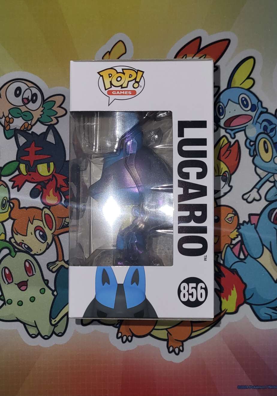 🆕️Funko Pop! Pokémon Center Exclusive Pearlescent Lucario #856🆕️ image indicator(4)