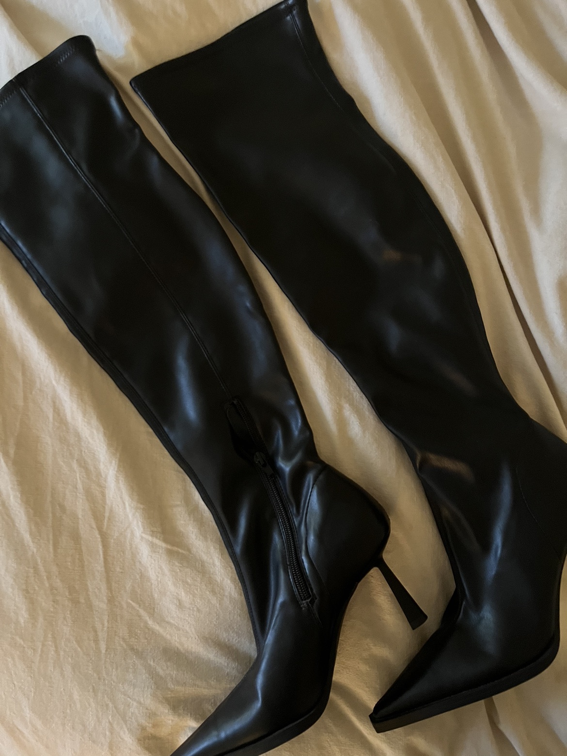 OAK + FORT black tall boots - like new! thumbnail