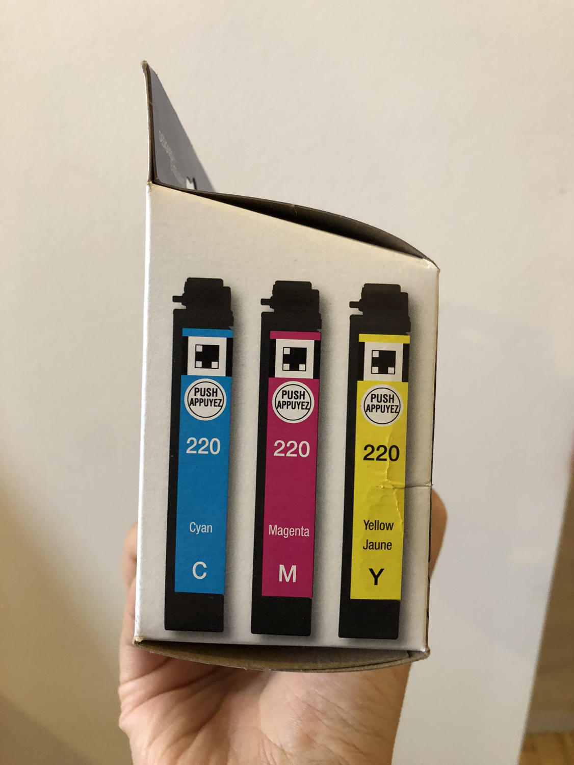 Epson220 CMY ink cartridges image indicator(5)