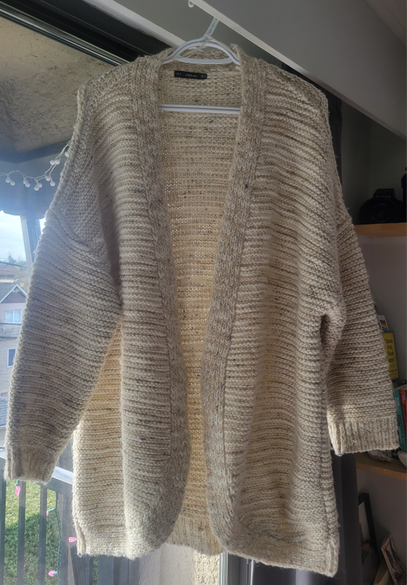 Open front cardigan/sweater