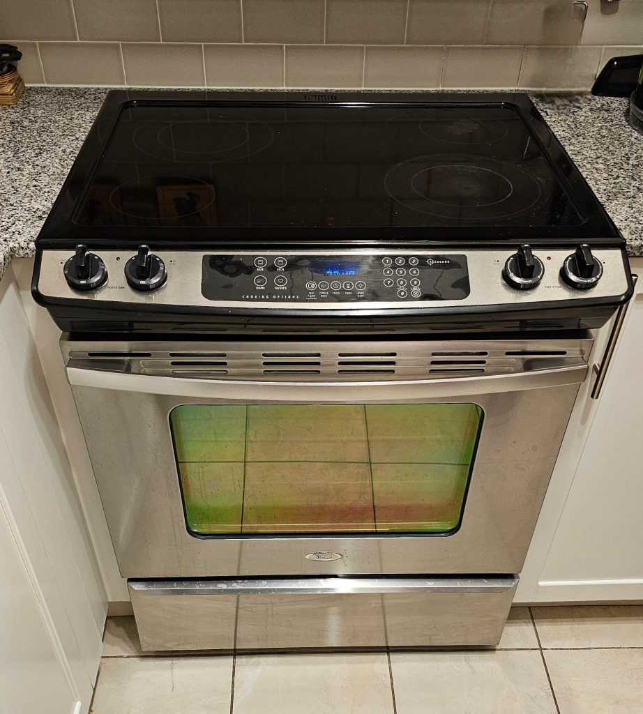 Whirpool electric range slide-in