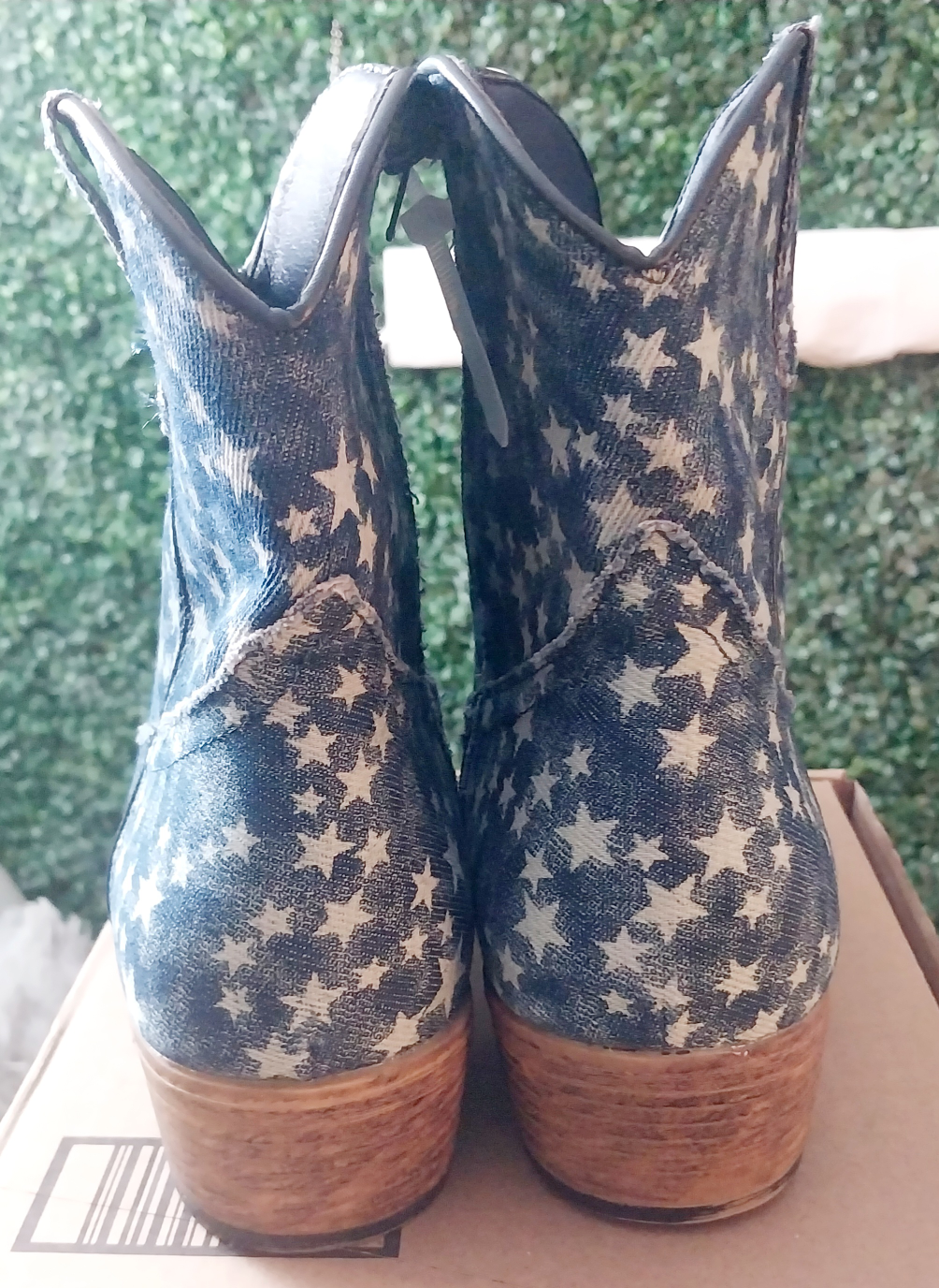 Ladies Merica dream Denim cowgirl booties image indicator(8)