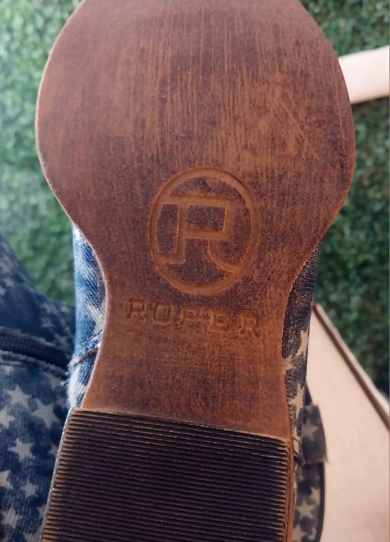 Ladies Merica dream Denim cowgirl booties image indicator(9)