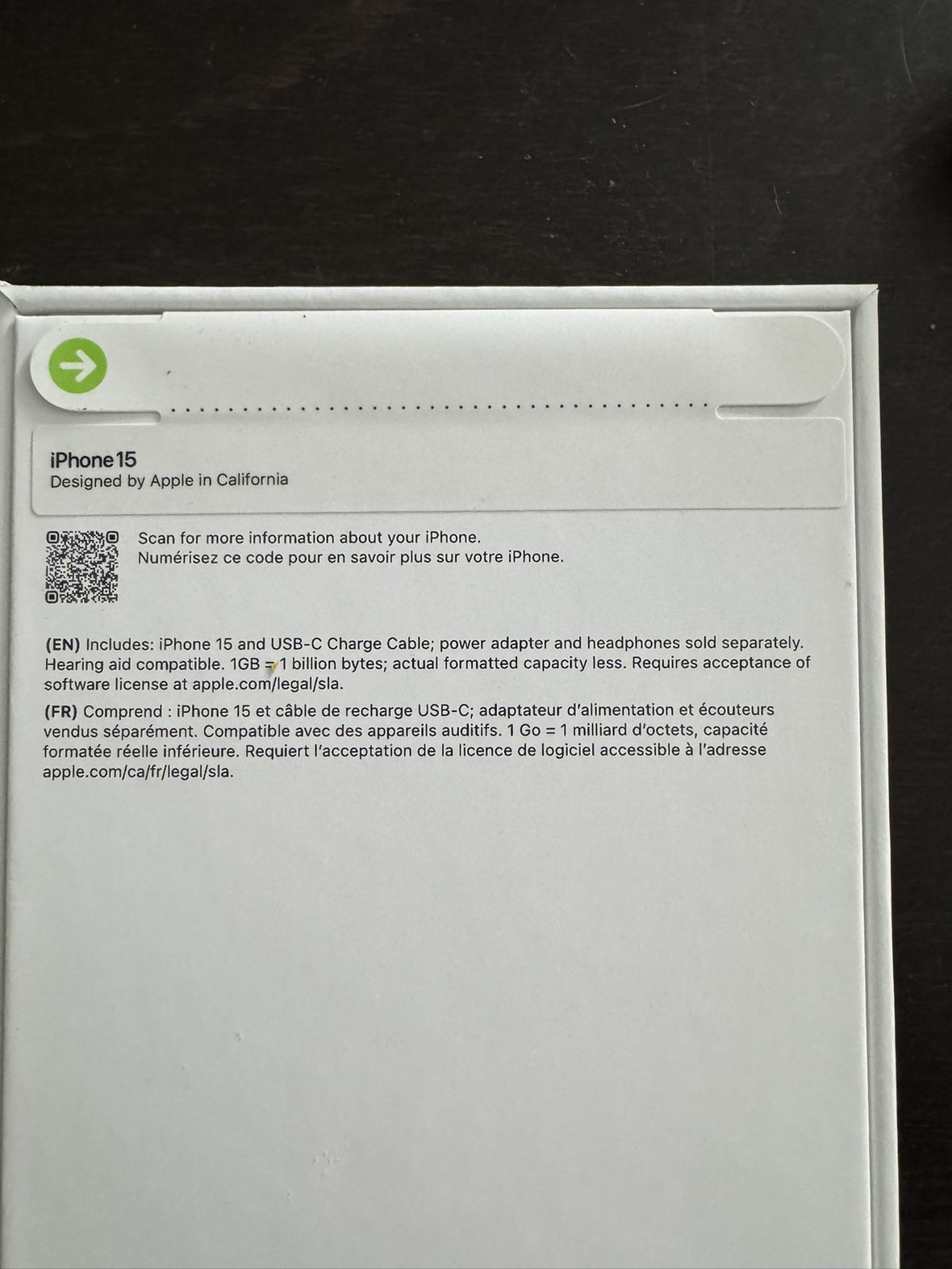 iPhone 15 Black 128Gb - BNIB - photo 2