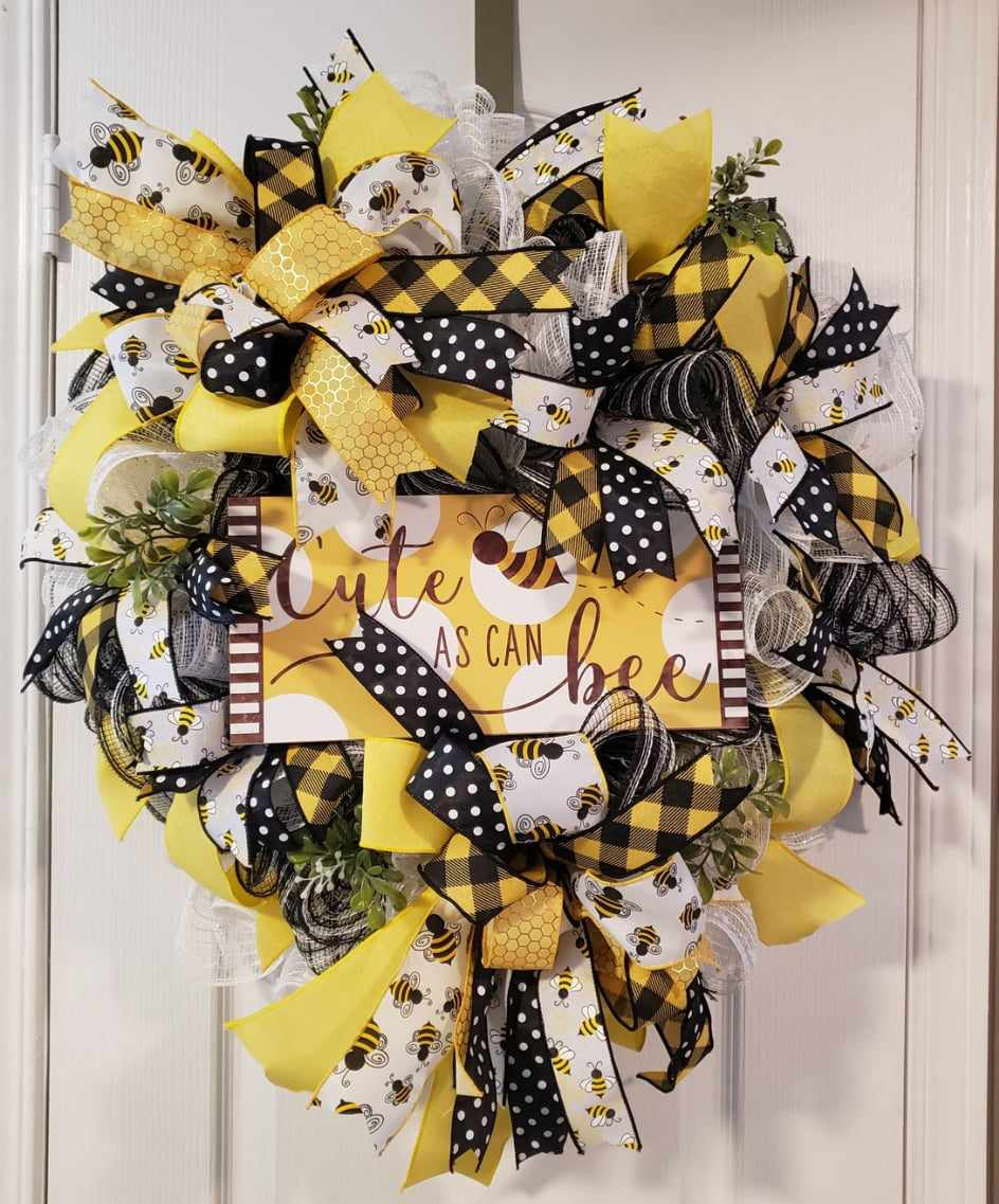 🐝Bumble Bee Wreath🐝