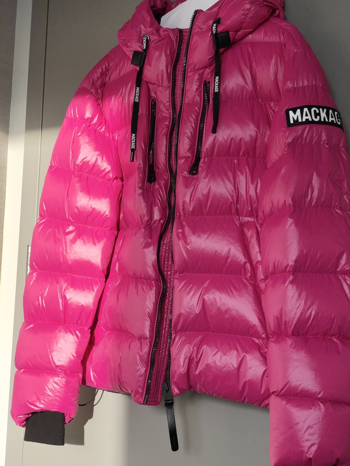 Mackage Pink Winter Puffer Jacket image indicator(2)