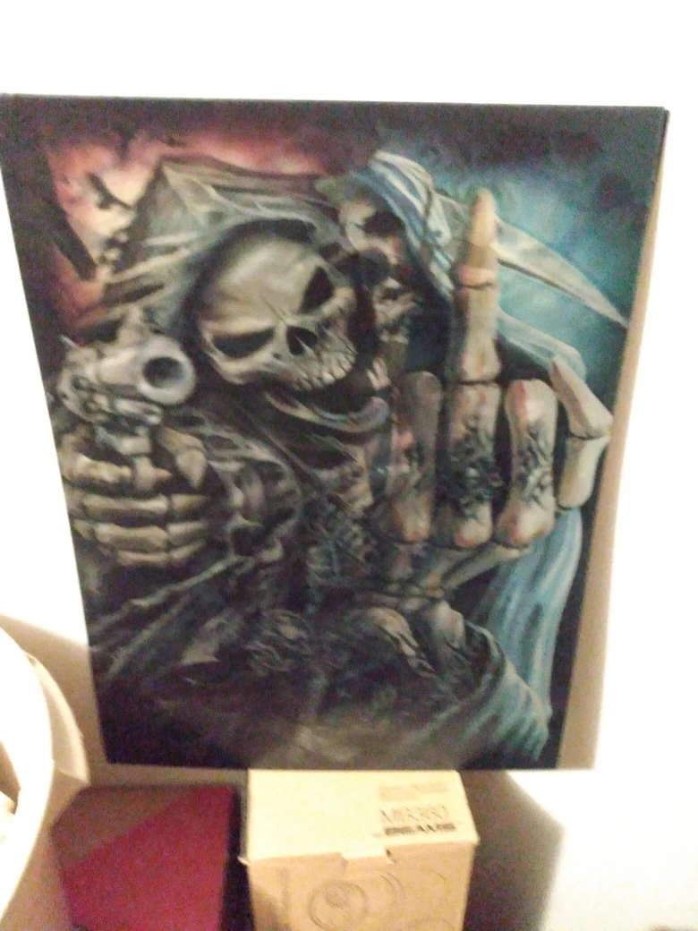 prints, pictures of skulls, skeletons in 3D and 4D image indicator(4)