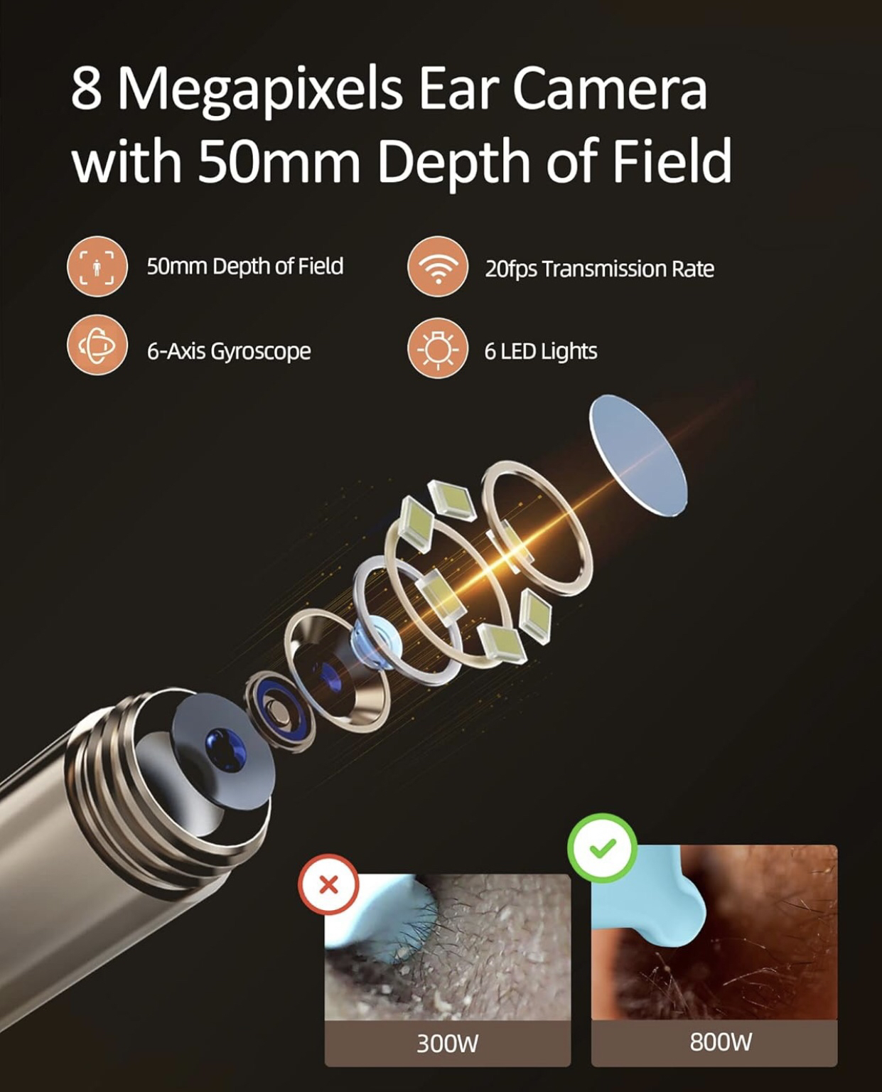 Ear Wax Remover,Ear Cleaning rod image indicator(8)