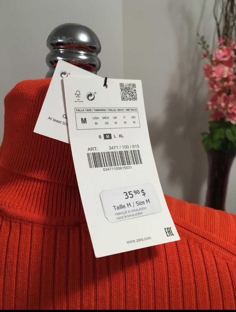 Zara top . Brand new . Ladies size M - photo 2