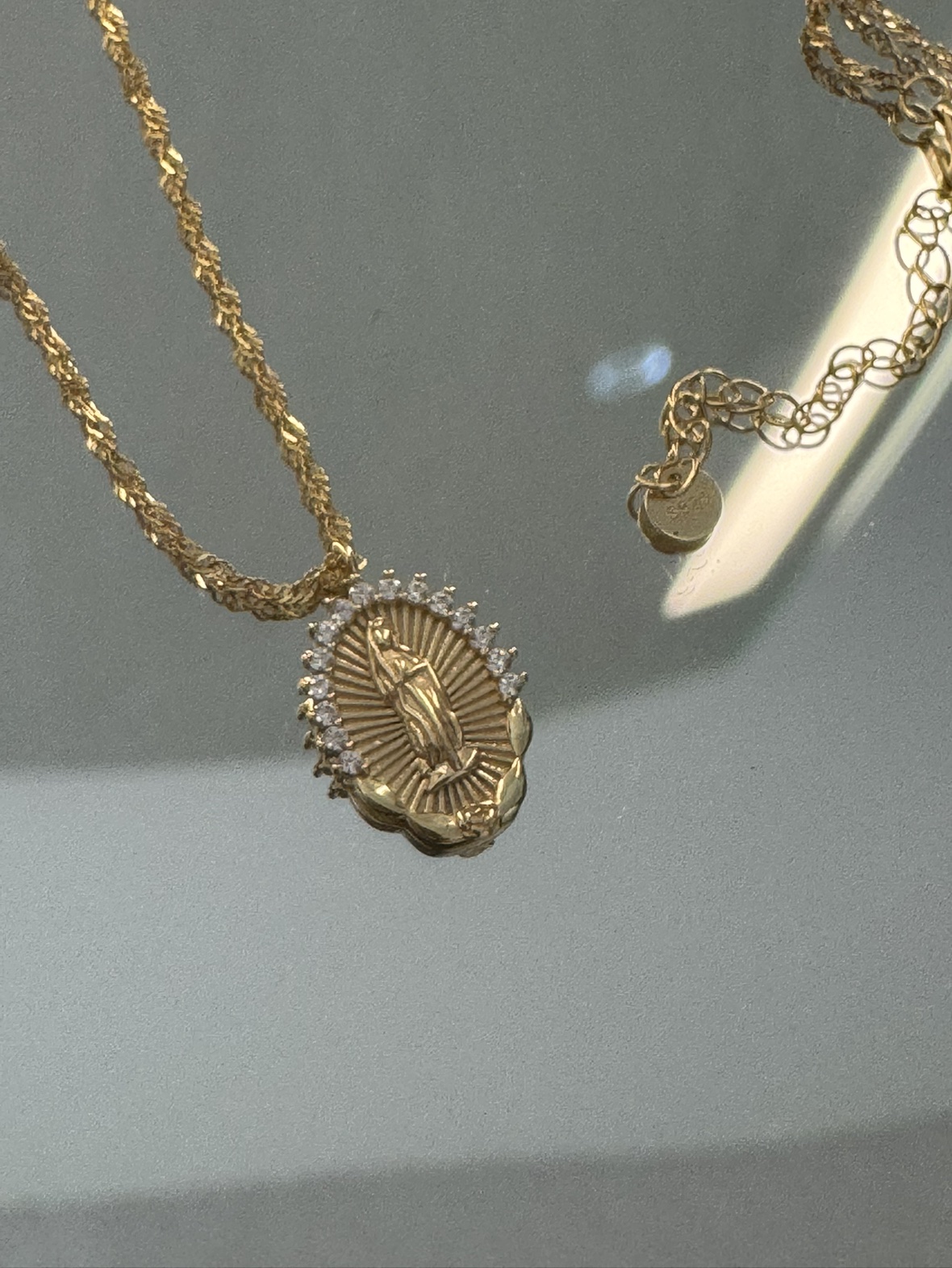 Gold plated necklace (S925) image indicator(2)