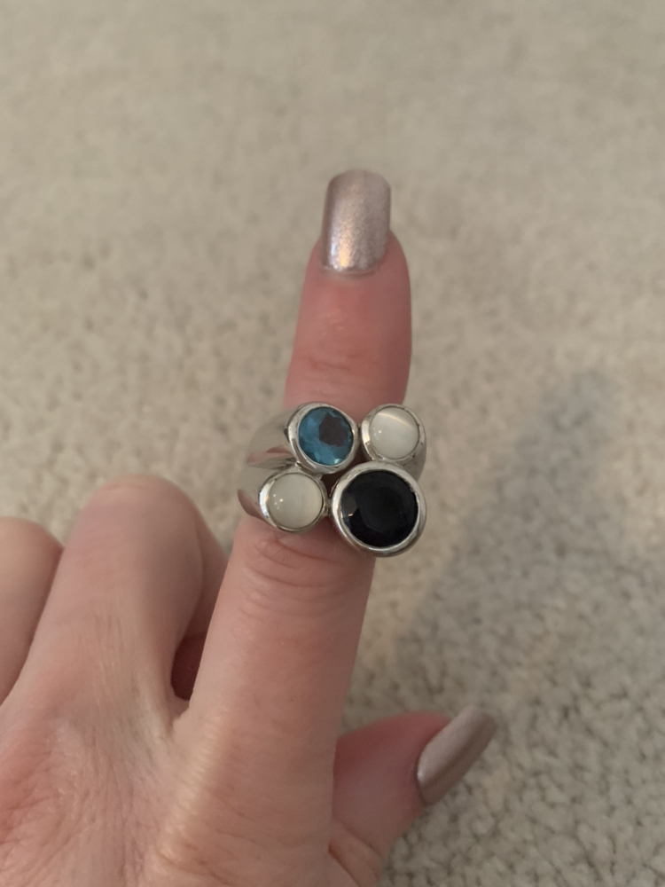 Silver Ring with Jewels thumbnail