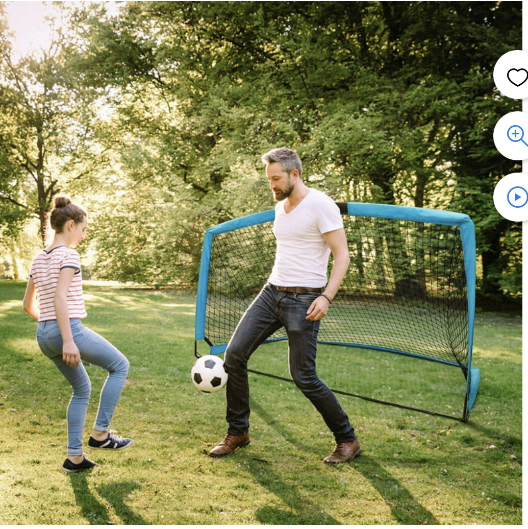 HITIK Soccer Goal 6x4 Portable Soccer Net with Carry Bag image indicator(6)