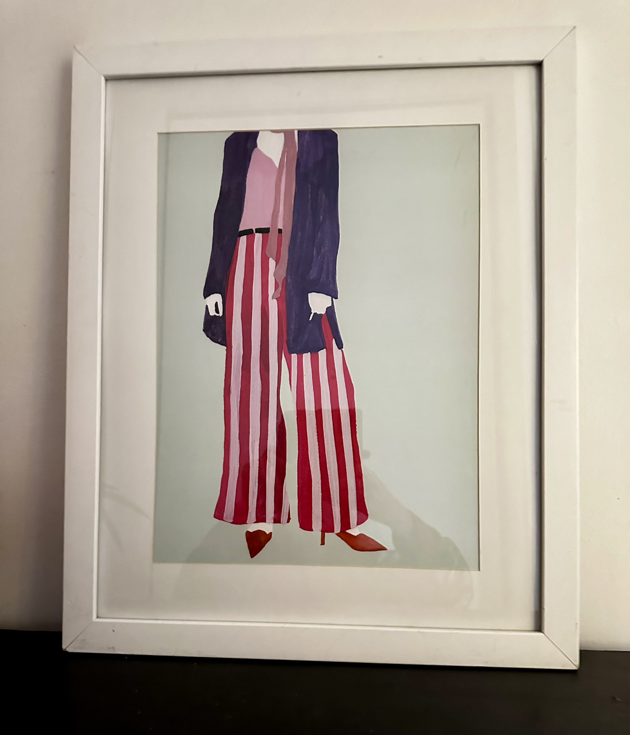 Bold Modern Fashion Framed Print - Novogratz - Color Me Stripes image indicator(5)