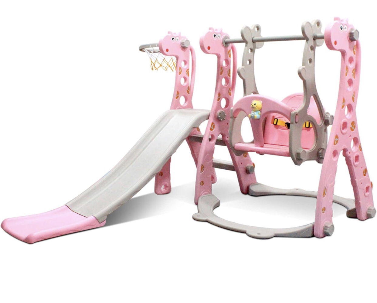 Kids swing and slide set
