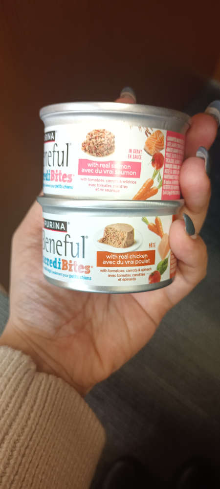 Beneful Incredibites dog food 2 cans: salmon and chicken resp image indicator(2)