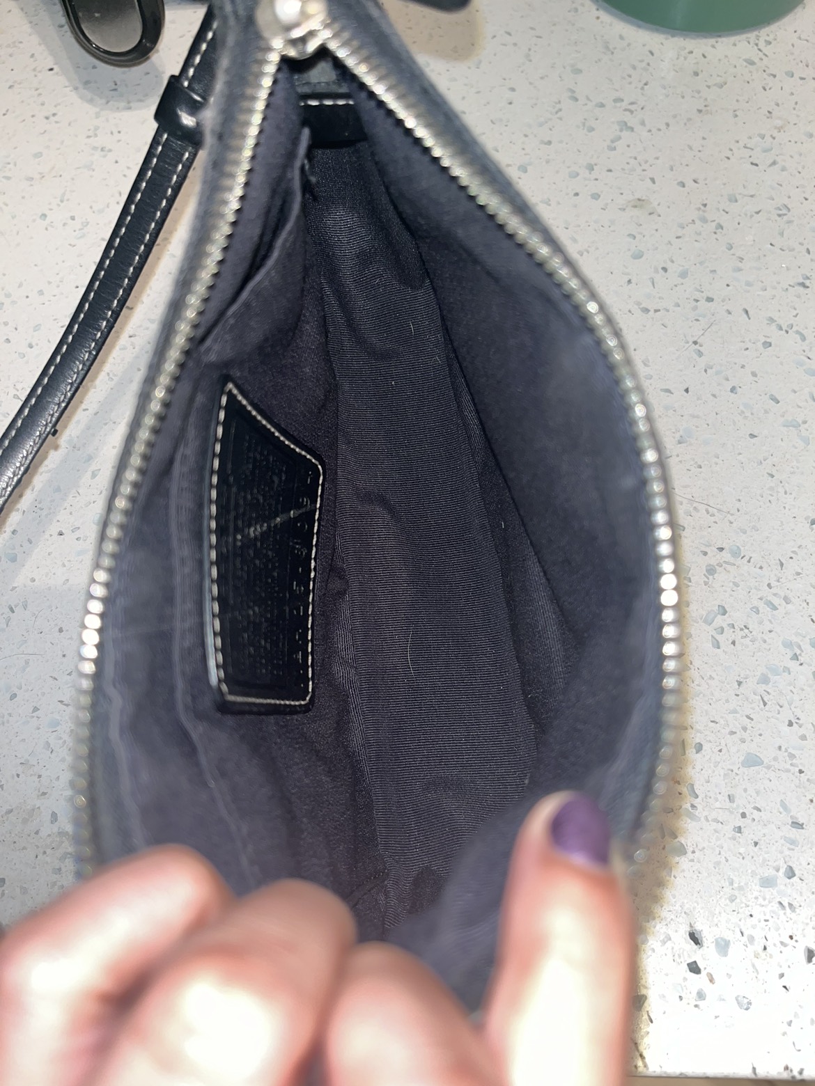 Black mini coach monogram purse - photo 5